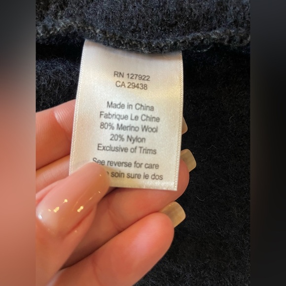 Women’s mountain khaki navy blue merino wool jacket size extra small - Picture 4 of 11